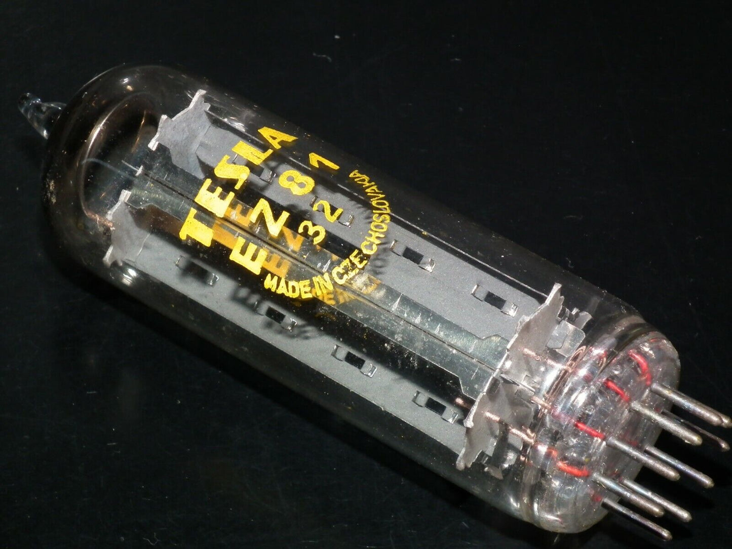 EZ81 Tesla 6CA4 NOS Big O Getter Rozhnov tube plant Czechoslovakia Code 32