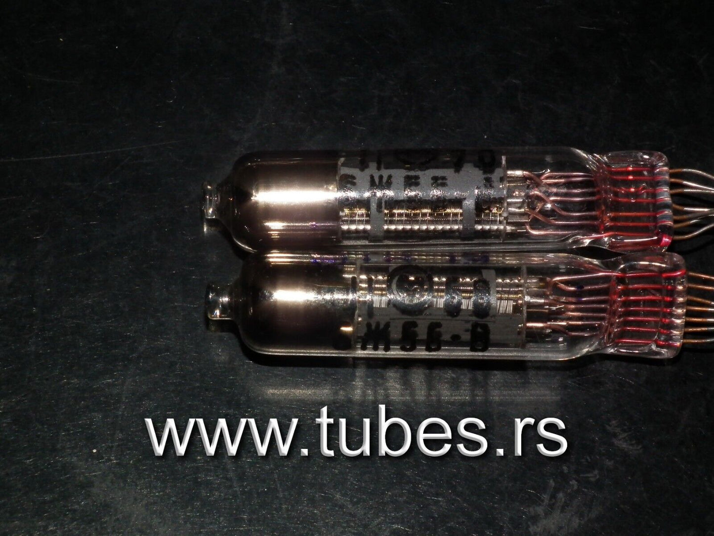 Two  (2 pcs) Military 6J5B-V-OS (6Ж5Б-В-OC) MELZ Tubes ~ 6AC7 Perfect for RIAA