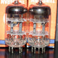 Platinum matched pair ECC81 Tungsram 12AT7 NOS NIB RARE Foil Disc Getter mid 50s
