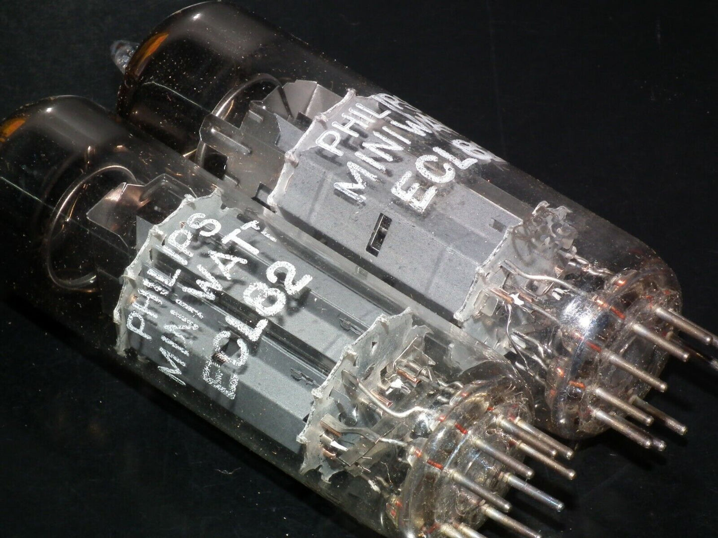 ECL82 Philips Matched Pair NOS NIB Dual Stage Getter Made in Mazda Brussels 60s