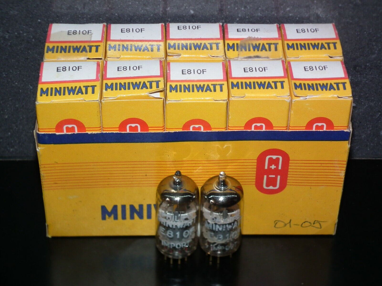 Matched Pair Philips Miniwatt E810F 7788 NOS NIB Gold pin Heerlen 60s Low Noise