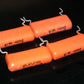 Four (4psc) vintage NOS MKT capacitors 470nF 400V Philips Metallized Polyester