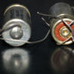 Two (2 pcs) Vintage NOS Capacitors Sprague 100uF 8V