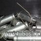 Two vintage ICAR electrolytic capacitors 200uF 10V NOS Made in Italy in 1971