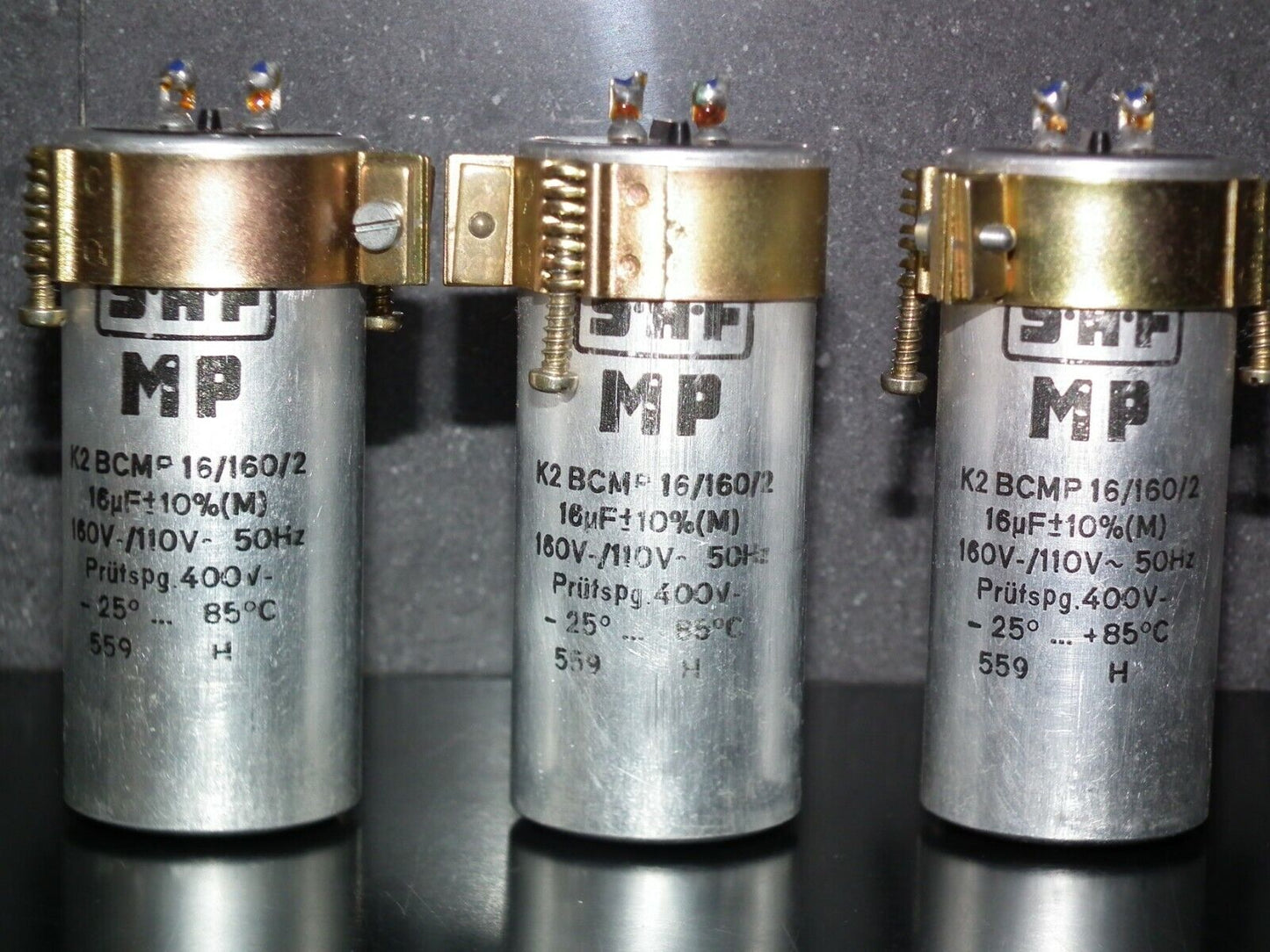 One vintage PIO capacitor 16 uF / 160V SAF West Germany 1959 DIY Tube Audio