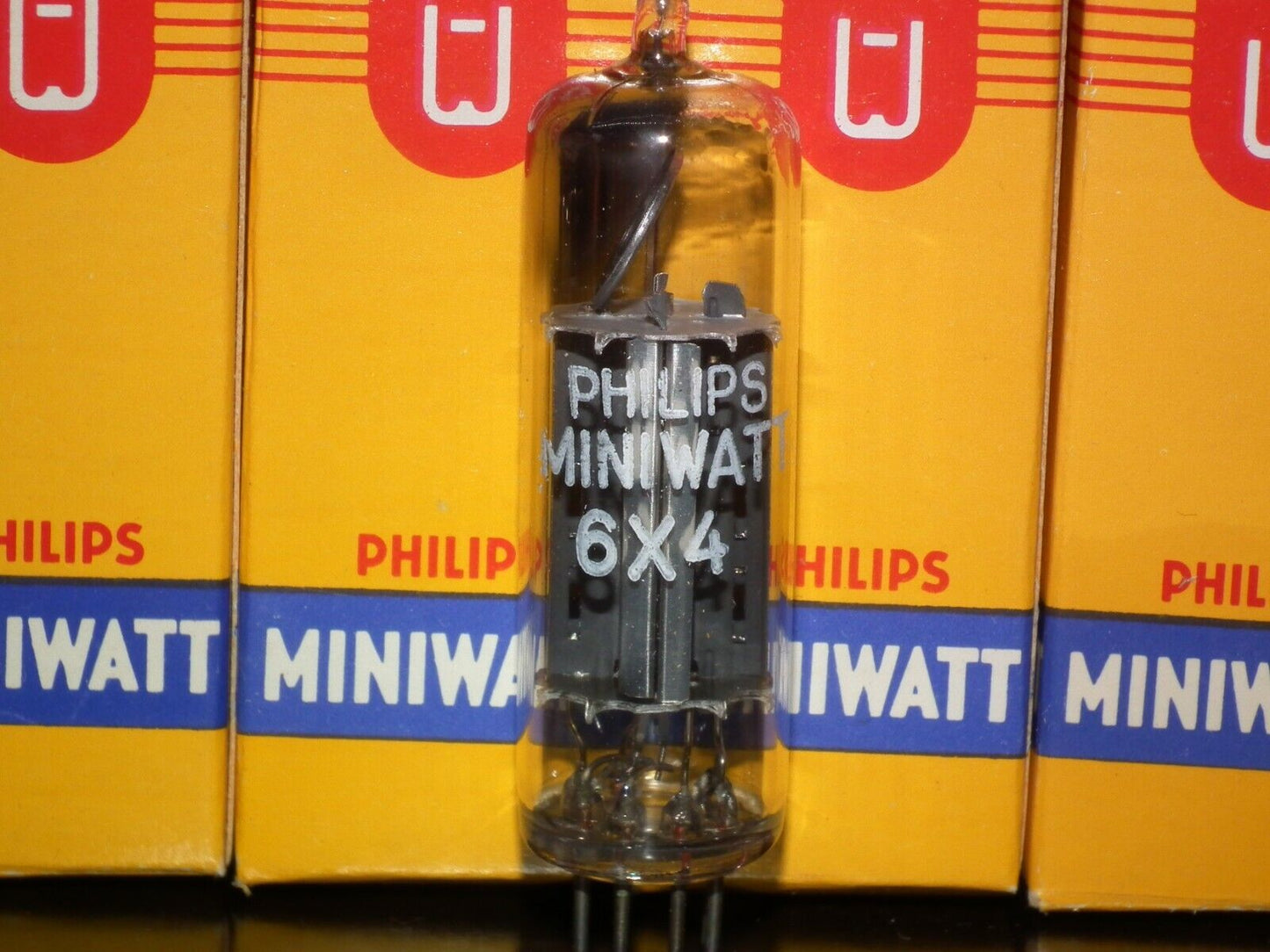 6X4 EZ90 Philips Miniwatt Rare Inclined Getter NOS NIB Tested