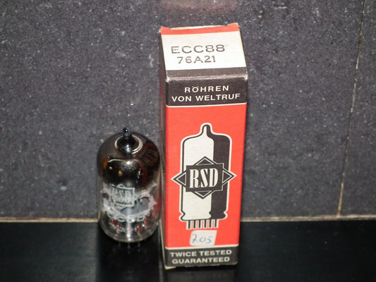 ECC88 RSD Germany 6DJ8 NOS NIB