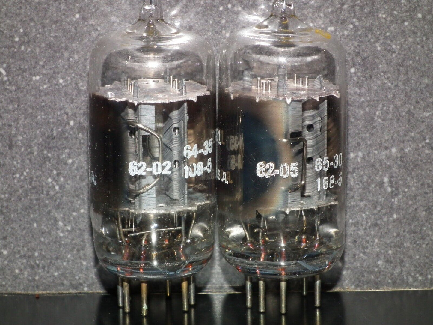 6211A GE IBM Platinum Matched Pair - Pullouts, tested NOS (~ECC82,12AU7,ECC802)