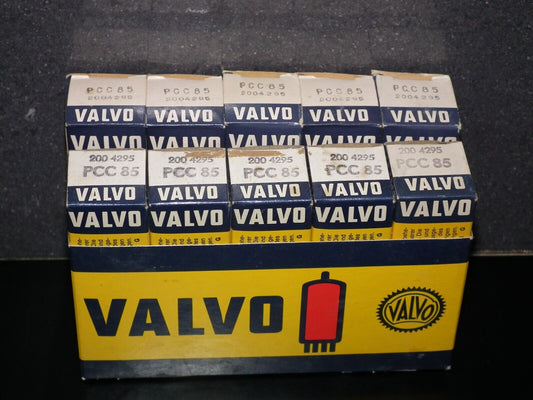 Ten (10 pcs) PCC85 Valvo 9AQ8 NOS NIB