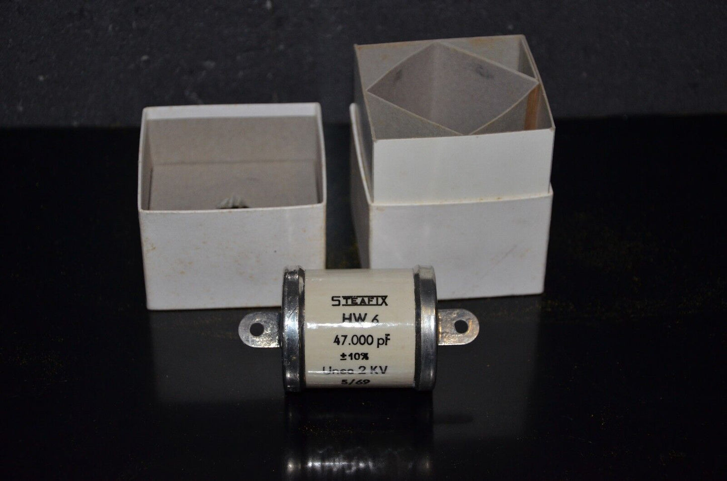 47000pF 2KV Steafix capacitor for professional broadcast and ham radio
