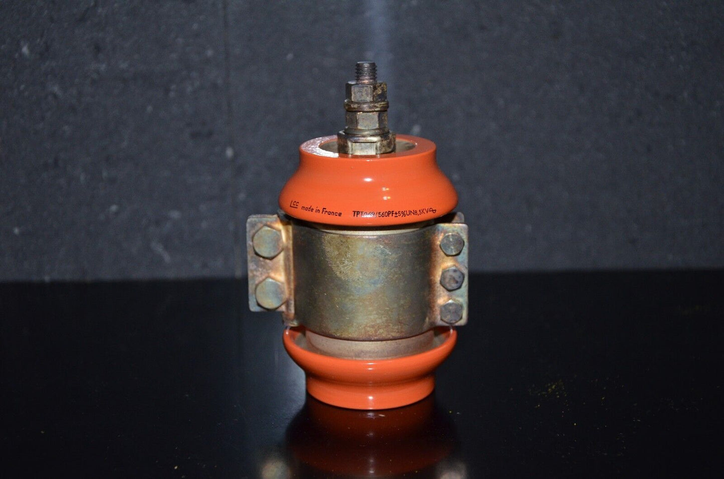 LCC France 560pF 8.5KV doorknob capacitor for professional broadcast & ham radio