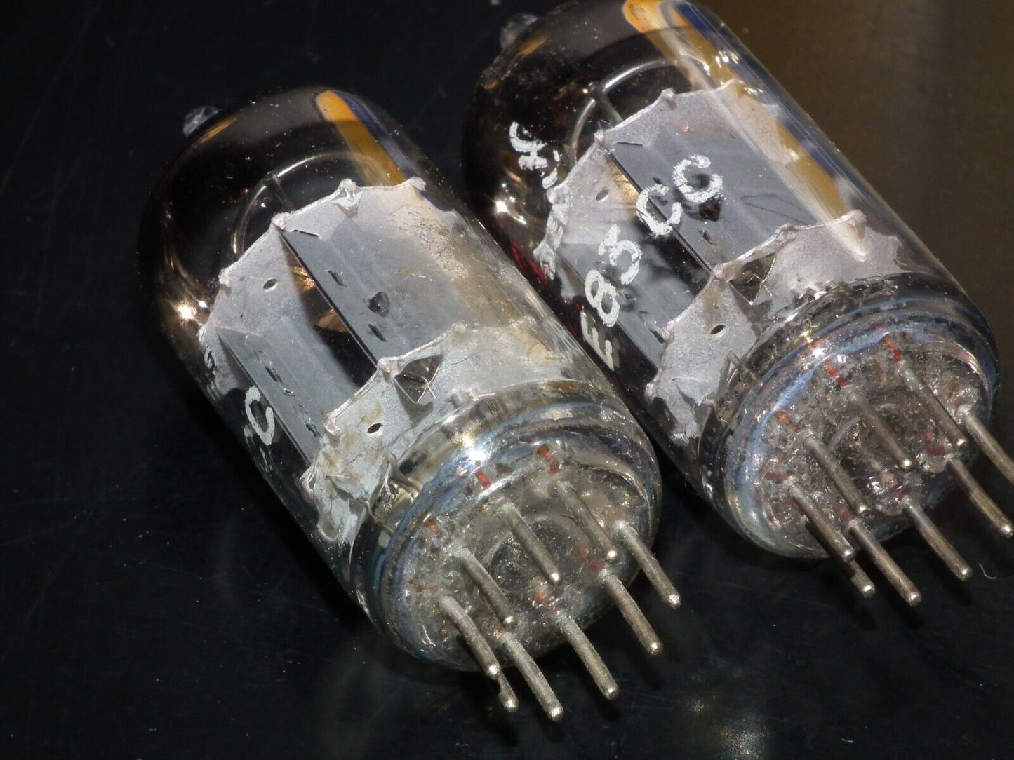 E83CC Siemens & Halske Platinum Matched Pair ECC83 Munich USED tested OK