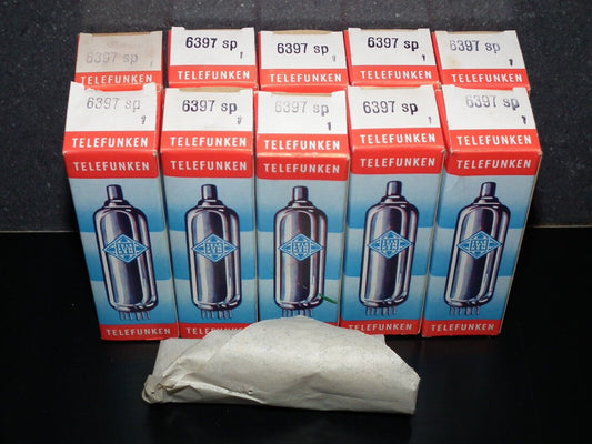 6397sp Telefunken NOS NIB Microphone Pentode Made in Ulm West Germany