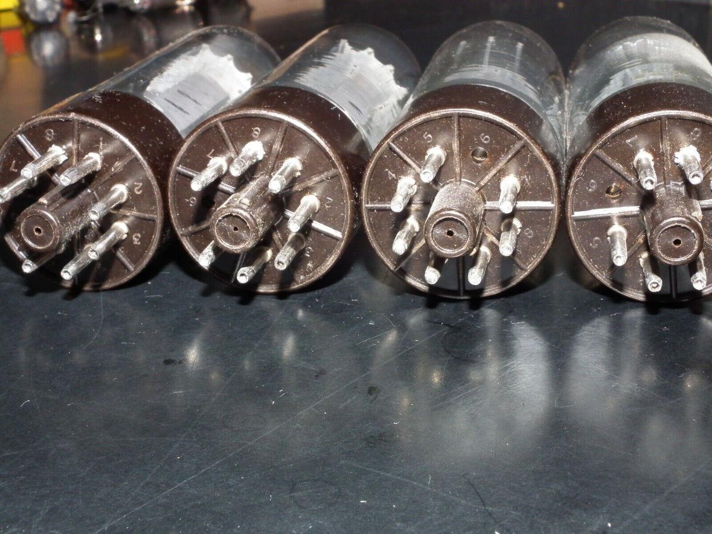 EL34 6CA7 Mullard Welded Anodes Platinum Matched QUAD Tested 95% Blackburn 1968