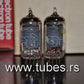 Platinum matched pair EF86 6267 TESLA RARE SQUARE GETTER Rebranded CEI Low Noise