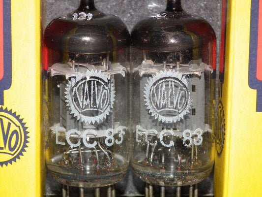 ECC83 12AX7 Valvo Philips NOS Matched Pair Heerlen Delta 7H2 codes