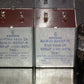 Two vintage Siemens electrolytic capacitors 500uF 70V Klangfilm, Germany 60s