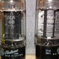 6L6GB GE Pair, Made in US in 1957, top square getter, used, tested 85%