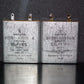 Two vintage Siemens PIO capacitors 0.5uF 250V Klangfilm Made in Germany in 60s
