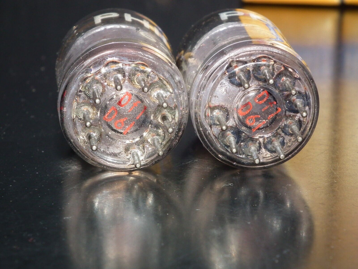6201 Valvo ECC801S ECC81 E81CC Matched pair Used Tested ULTRA RARE Hamburg 1956
