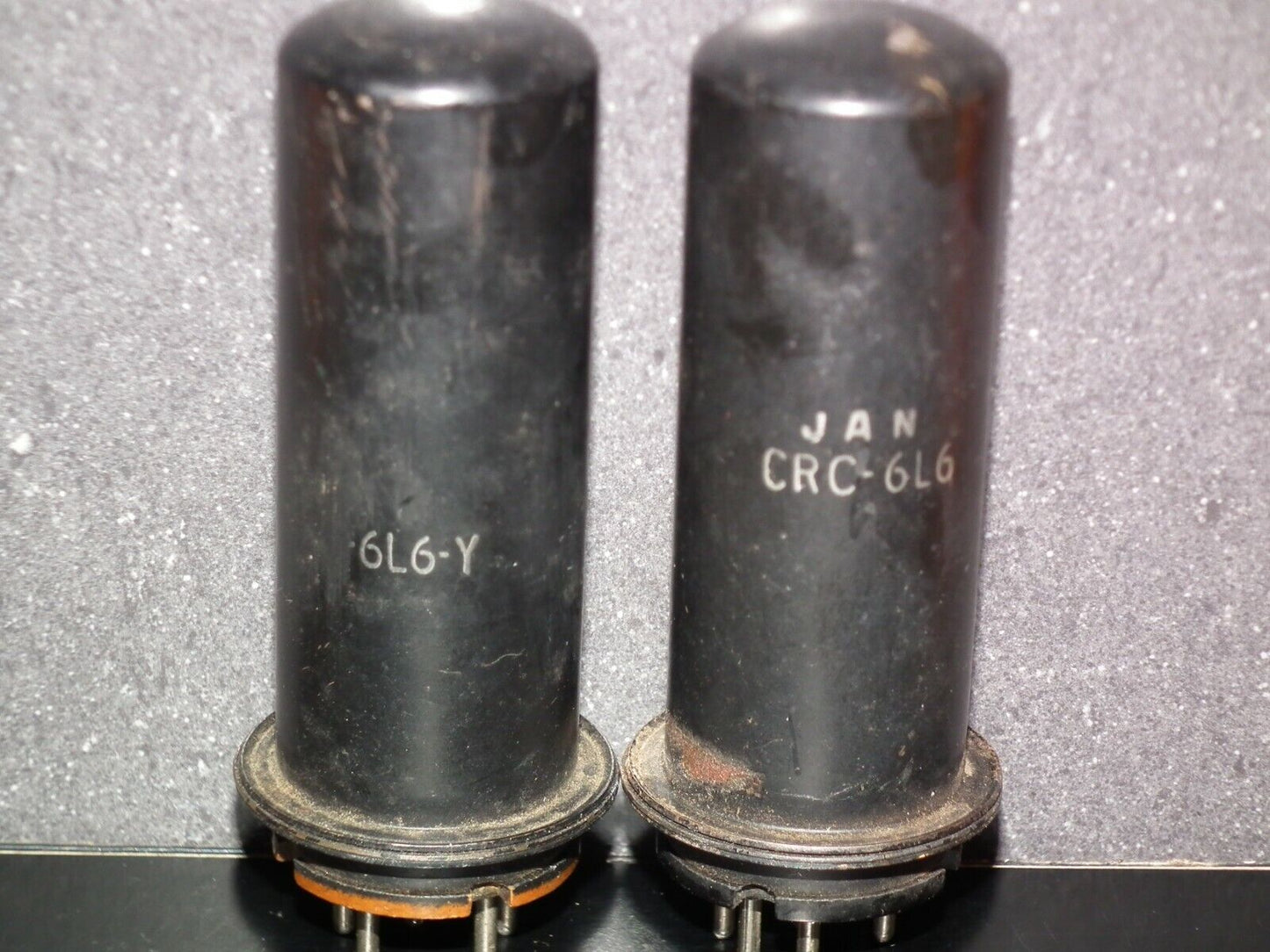 6L6Y RCA Used Strong Matched Pair Broken Guiding Pins