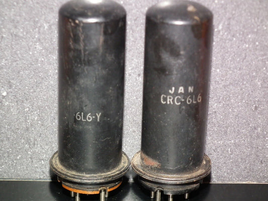 6L6Y RCA Used Strong Matched Pair Broken Guiding Pins