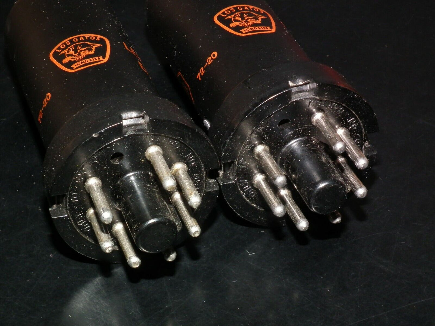 6V6 Los Gatos NOS Platinum Matched PAIR Made in USA Fender Ampeg Messa Gibson