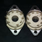 TWO VINTAGE NOS MAGNOVAL Vacuum Tube CERAMIC Sockets Valve Base PL519 EL509