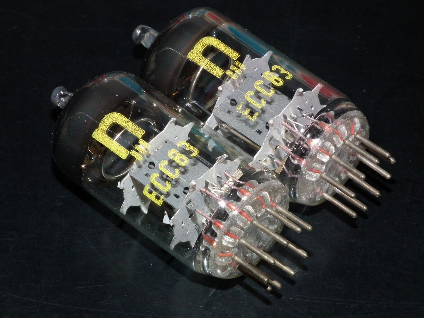 Platinum Matched PairECC83 12AX7 RFT Germany NOS NIB early 60s