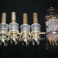Four (4) NOS Beehive 3pF - 25pF Variable Trimmer Capacitors Tubular Piston Caps