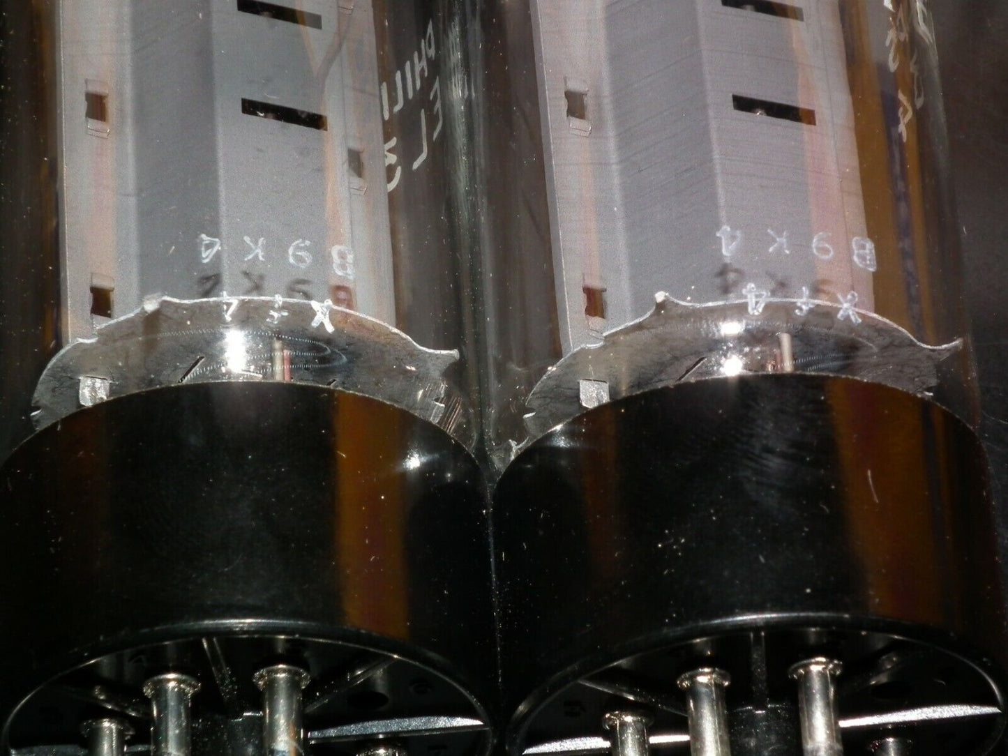 EL34 Mullard Platinum Matched Pair NOS NIB Blackburn Xf4 1979, rebranded Philips