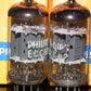 Matched Pair ECC82 12AU7 Philips Holland NOS NIB Heerlen Holland 1972