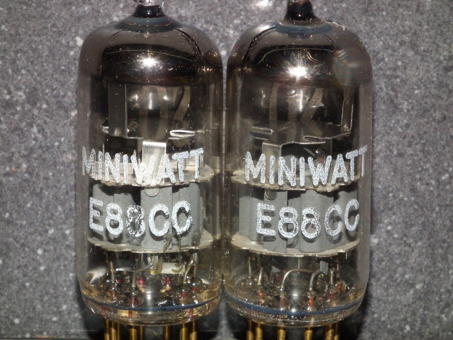 Matched Pair Philips E88CC 6922  Gold Pins Dual Stage Getter Used tested NOS