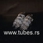 PCC88 7DJ8 EI Yugoslavia NOS One piece (A frame dimpled getter Philips type)