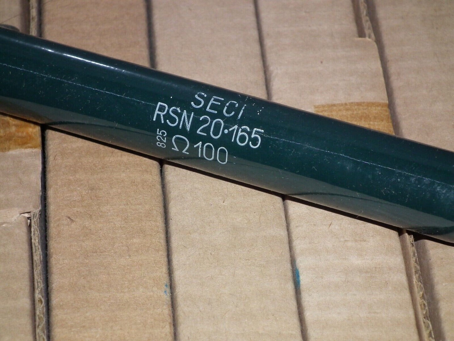 Vintage Resistor SECI Italia 100 Ohm RSN 20-165 165x20mm