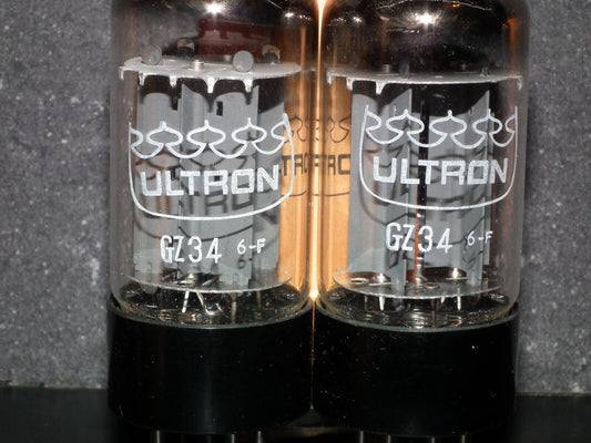 One (1 pcs) GZ34 Ultron 5AR4 NOS NIB Tested 100% Made by Tungsram, Austria