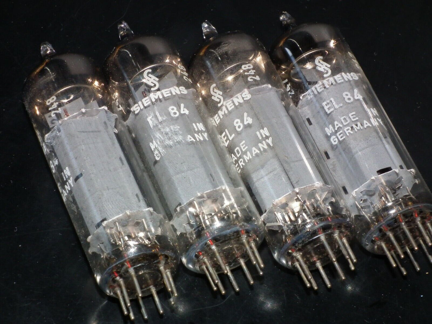 EL84 6BQ5 Siemens Platinum matched quad Munich plant Tested NOS