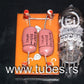Two vintage capacitors 470nF / 0.47uF 250V ISKRA MFMU metalized polyester