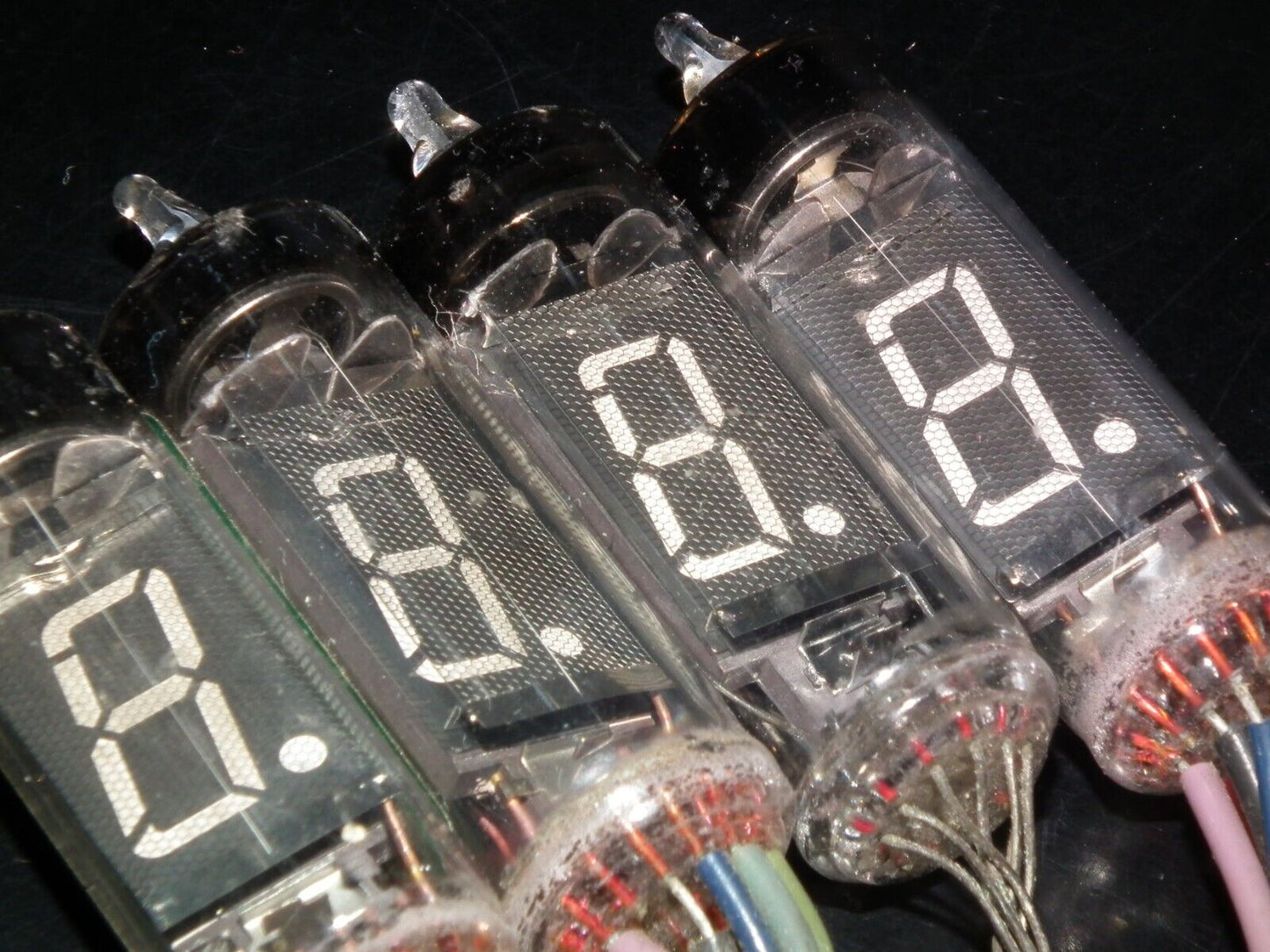 LOT OF 4 ISEDEN ITRON NUMITRON TUBES DG-12H DG12H AS IS!