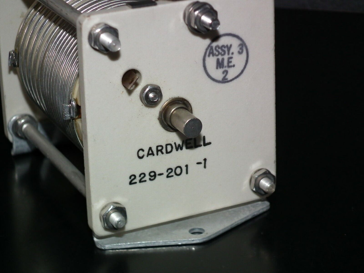NOS Variable Roller Inductor Coil - JOHNSON CARDWELL 10uH - LINEAR AMPLIFIERS