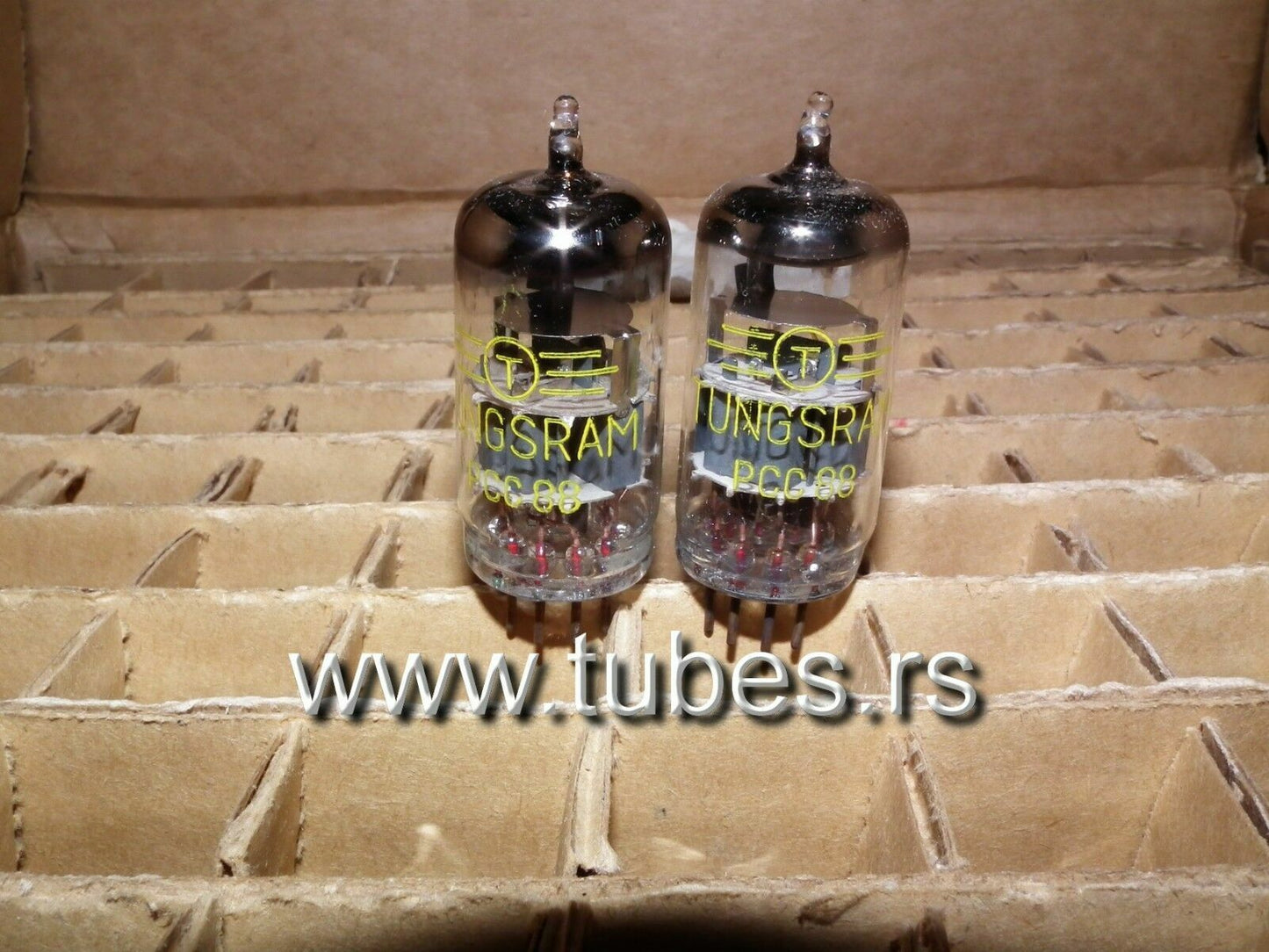 PCC88 7DJ8 Tungsram Ungarn 1971 NOS Platinum Matched Pair ECC88 6DJ8 E88CC sub