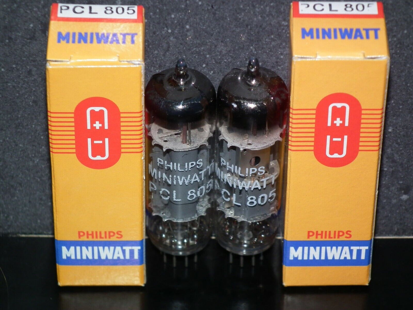 Platinum Matched Pair (2 tubes) PCL805 Philips Miniwatt Triode Pentode NOS NIB