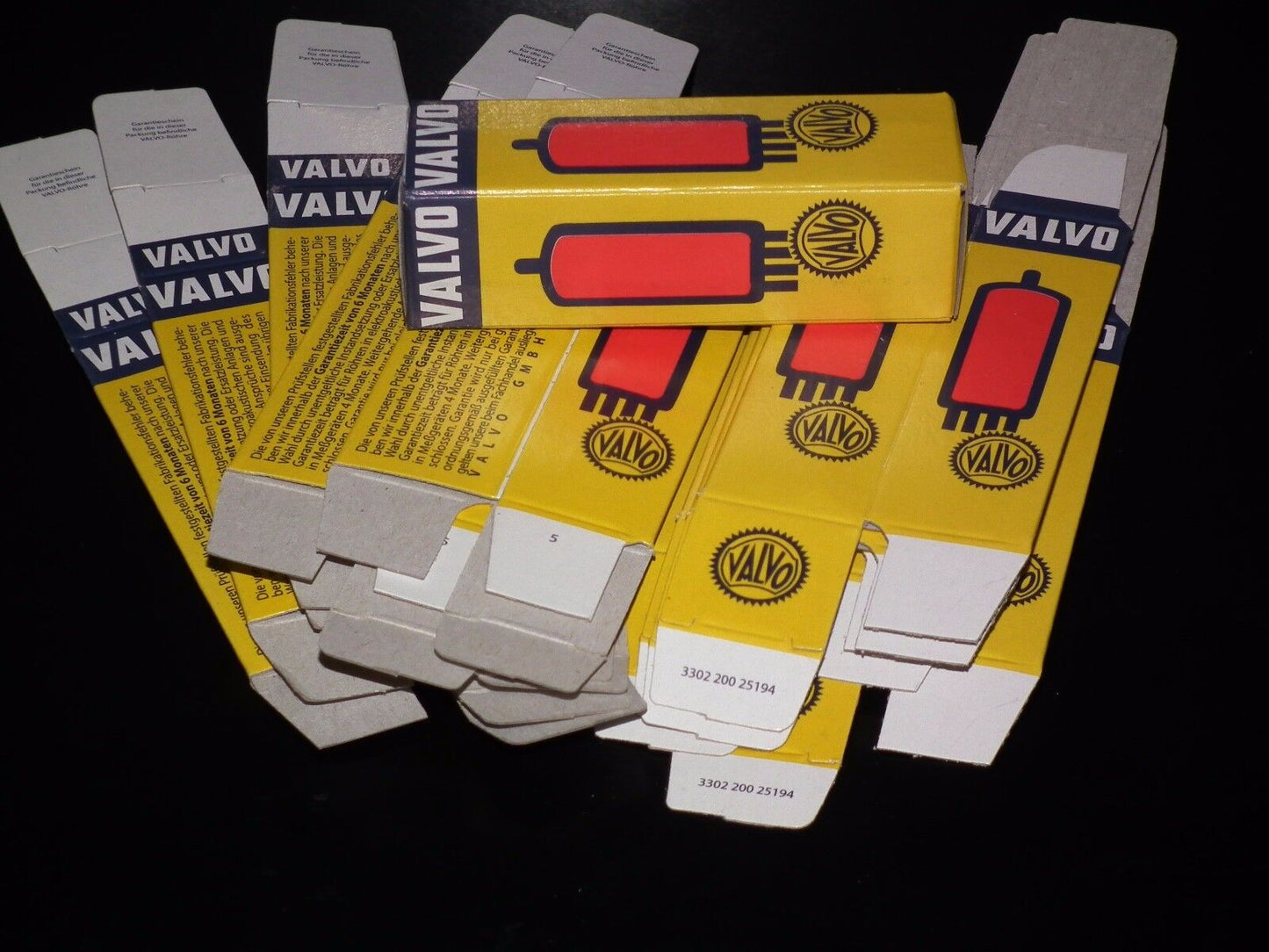 100 pcs Valvo Tube Boxes for Audio tubes ECC81 ECC83 E88CC EL84 ECC803S 6922