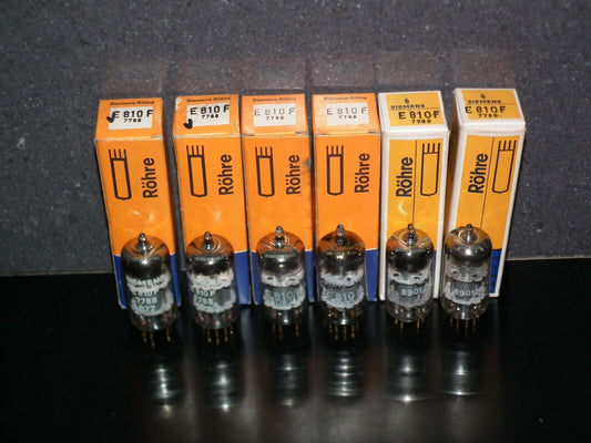 Matched Pair Siemens E810F 7788 NOS NIB Gold pin 60s Low Noise