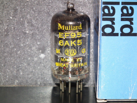 Mullard EF95 6AK5 CV850  RARE Square Getter Mitcham 5654 6AK5W EF95 Little Dot