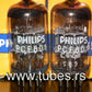 Platinum matched pair PCF801 Philips Mullard Blackburn NOS NIB 1967