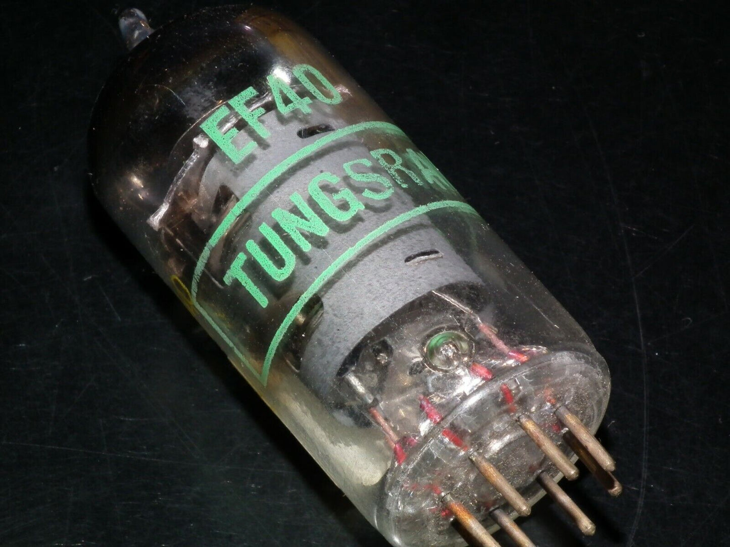 EF40 Tungsram Austria RARE Foil Disc Getter late 50s Low Noise Audio