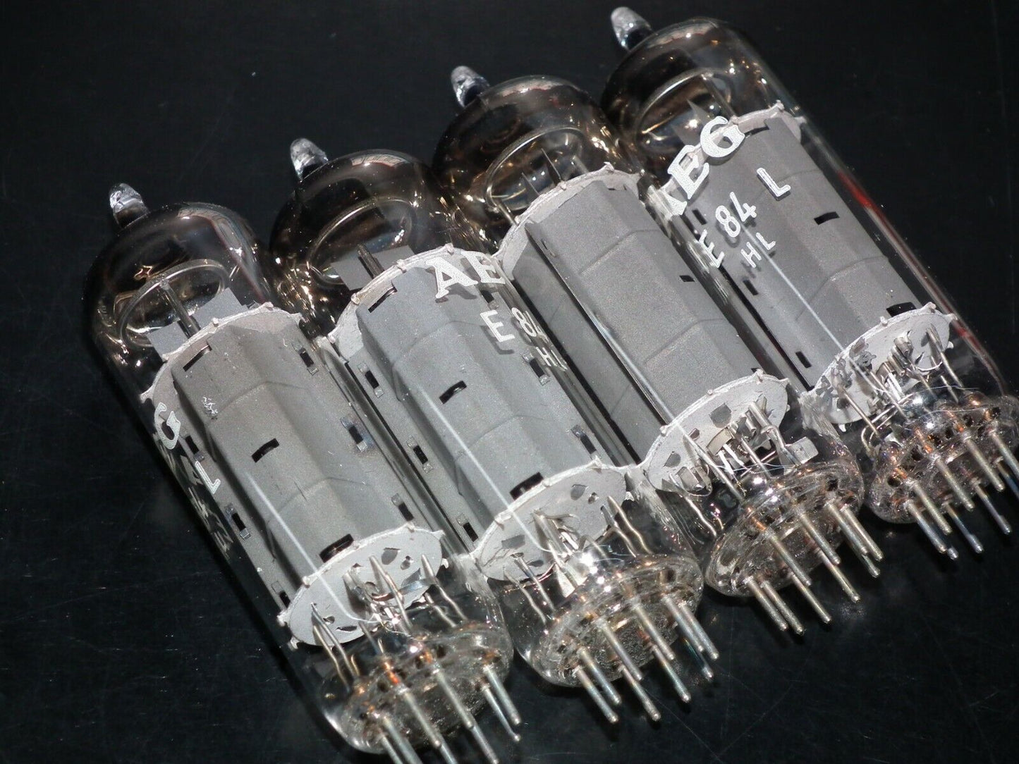 E84L 7320 Platinum Matched Quad Siemens Halske AEG Telefunken NOS NIB EL84 6BQ5