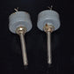 Two (2) NOS Variohm vintage wire wound potentiometers 100 Ohm GLASS END SEAL!