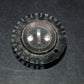One (1 pcs) Vintage KNOB for 6mm shaft 0-24 Black Transparent Marks